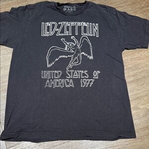 Led Zeppelin Black Graphic T-Shirt